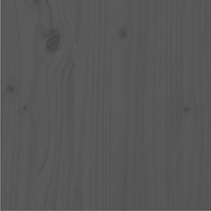 Giroletto Grigio in Legno Massello di Pino 90x200 cm 810482