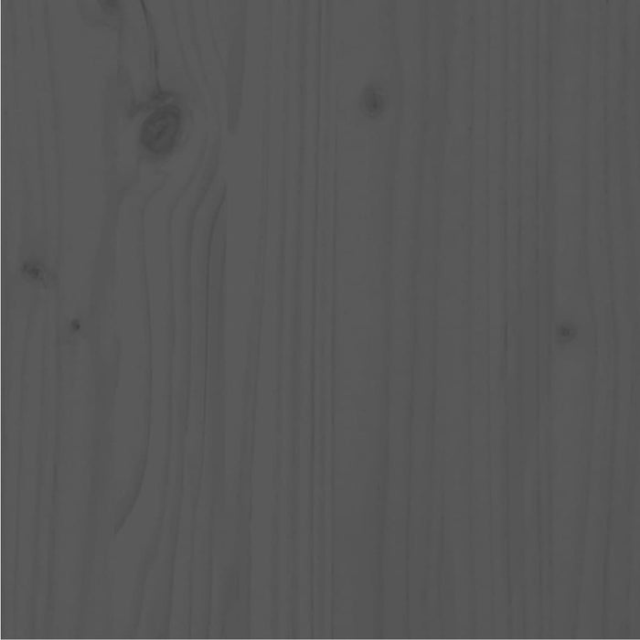 Giroletto Grigio in Legno Massello di Pino 90x200 cm 810482