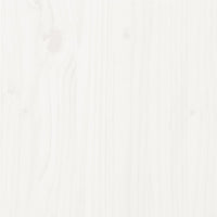 Giroletto Bianco in Legno Massello di Pino 140x200 cm 810496