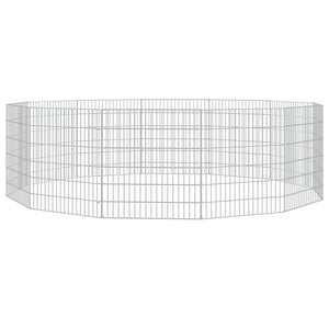 Recinto per Animali Ruspante 12 Pannelli 54x60 cm Ferro Zincato