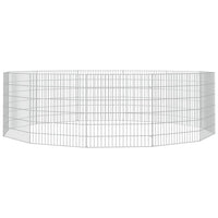 Recinto per Animali Ruspante 12 Pannelli 54x60 cm Ferro Zincato