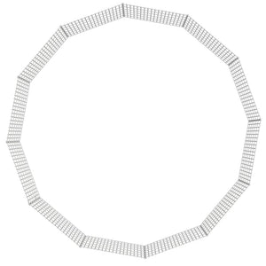 Recinto per Animali Ruspante 12 Pannelli 54x60 cm Ferro Zincato