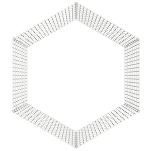 Conigliera con 6 Pannelli 54x80 cm Ferro Zincato