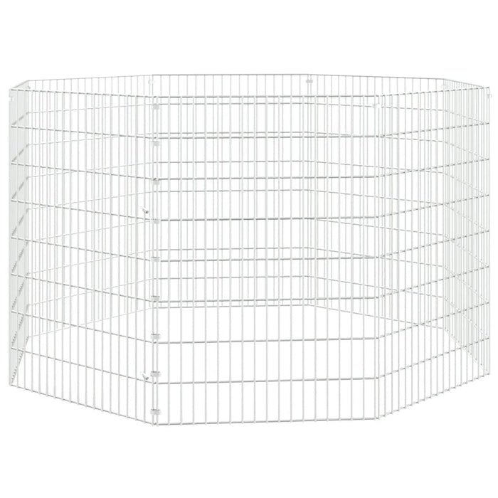 Conigliera con 8 Pannelli 54x80 cm Ferro Zincato cod mxl 52621