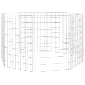 Conigliera con 8 Pannelli 54x80 cm Ferro Zincato cod mxl 52621