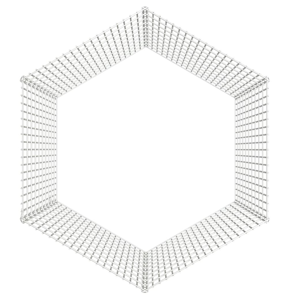 Conigliera con 6 Pannelli 54x100 cm Ferro Zincato