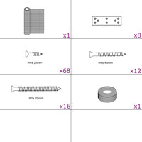 Estensione Pollaio 268x100x190 cm in Metallo 171561