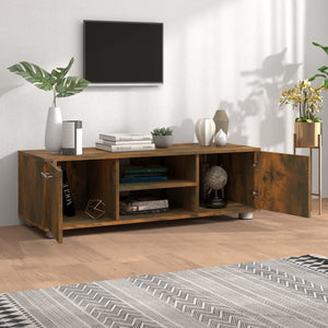 Mobile Porta TV Rovere Fumo 110x40x35 cm in Legno Multistrato 340625