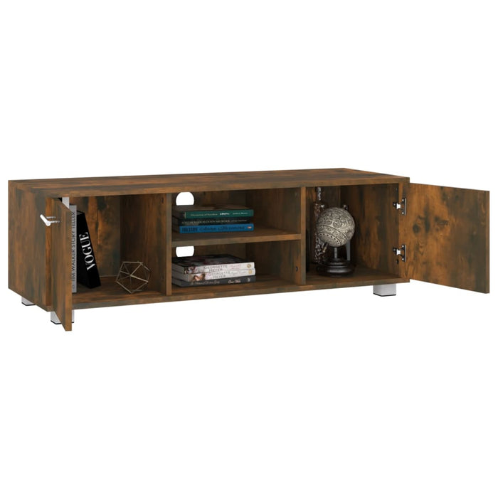 Mobile Porta TV Rovere Fumo 110x40x35 cm in Legno Multistrato 340625