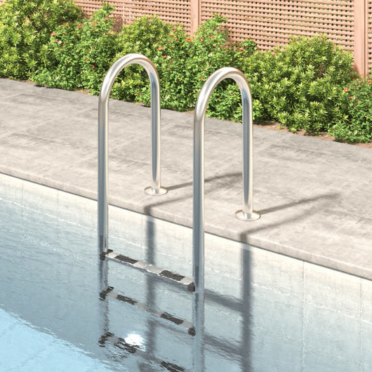 Scala per Piscina 54x38x158 cm Acciaio Inox 304 93452