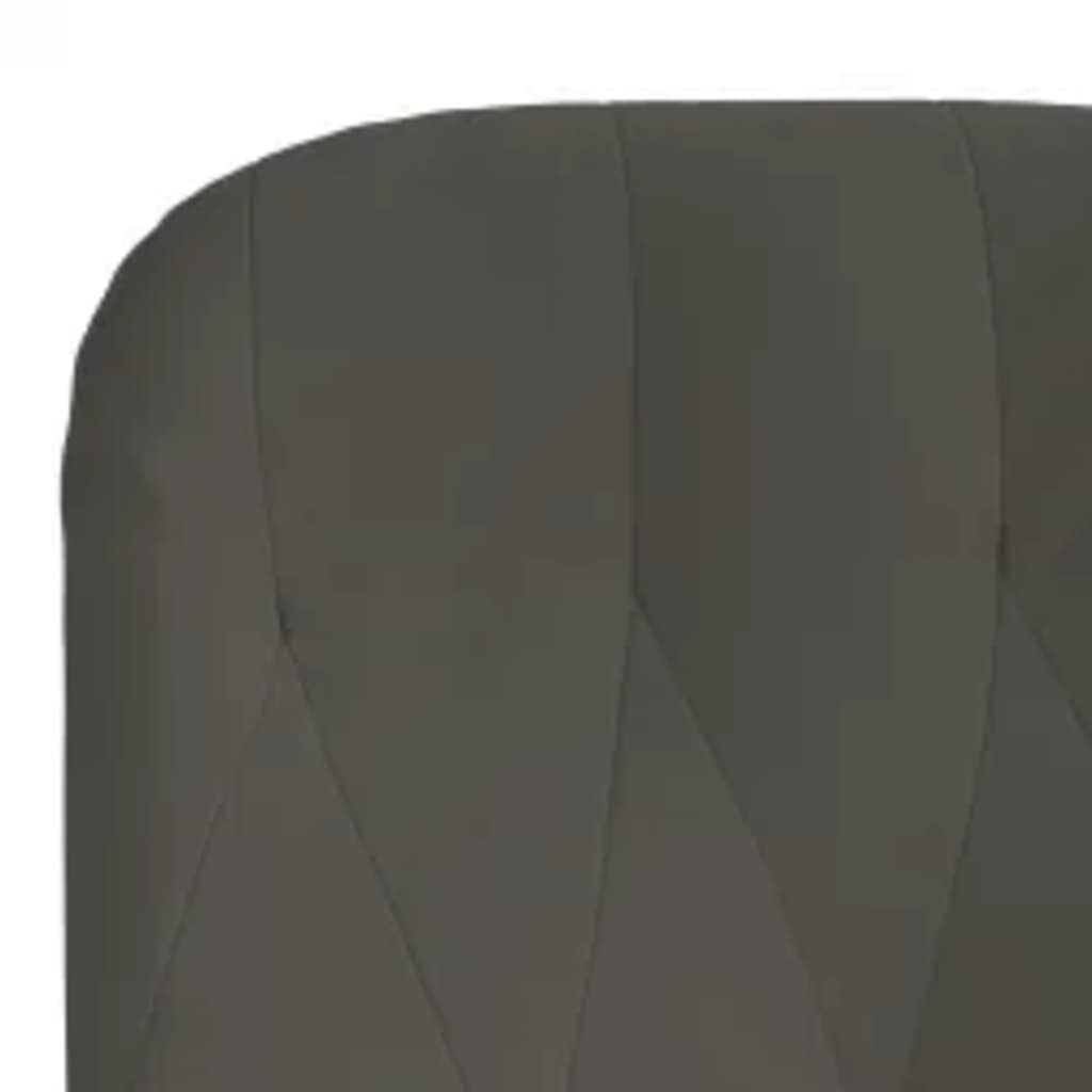 Poltrona Relax con Poggiapiedi Grigio Scuro in Velluto cod mxl 8237