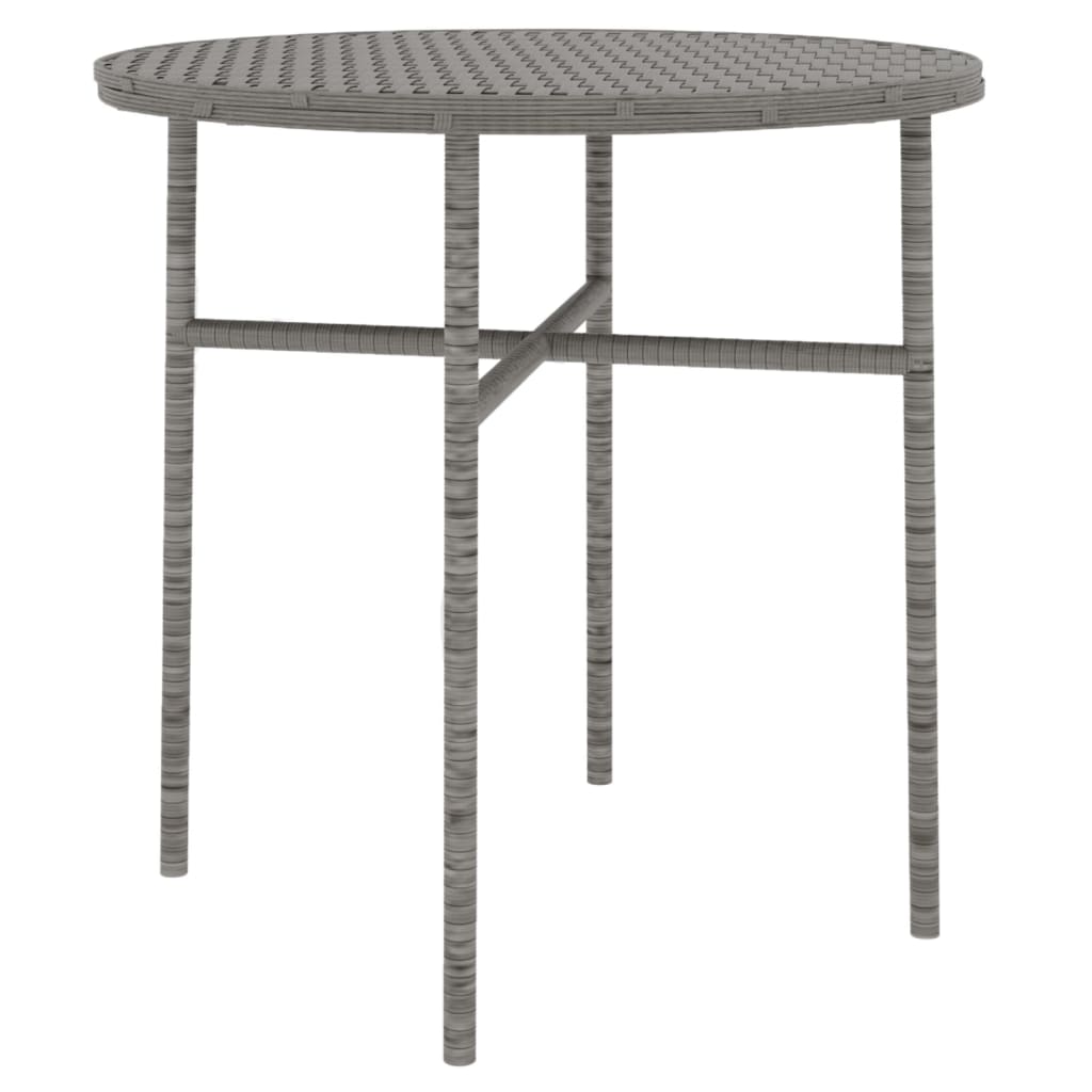 Set Mobili da Pranzo per Giardino 3 pz in Polyrattan Grigio cod mxl 43772