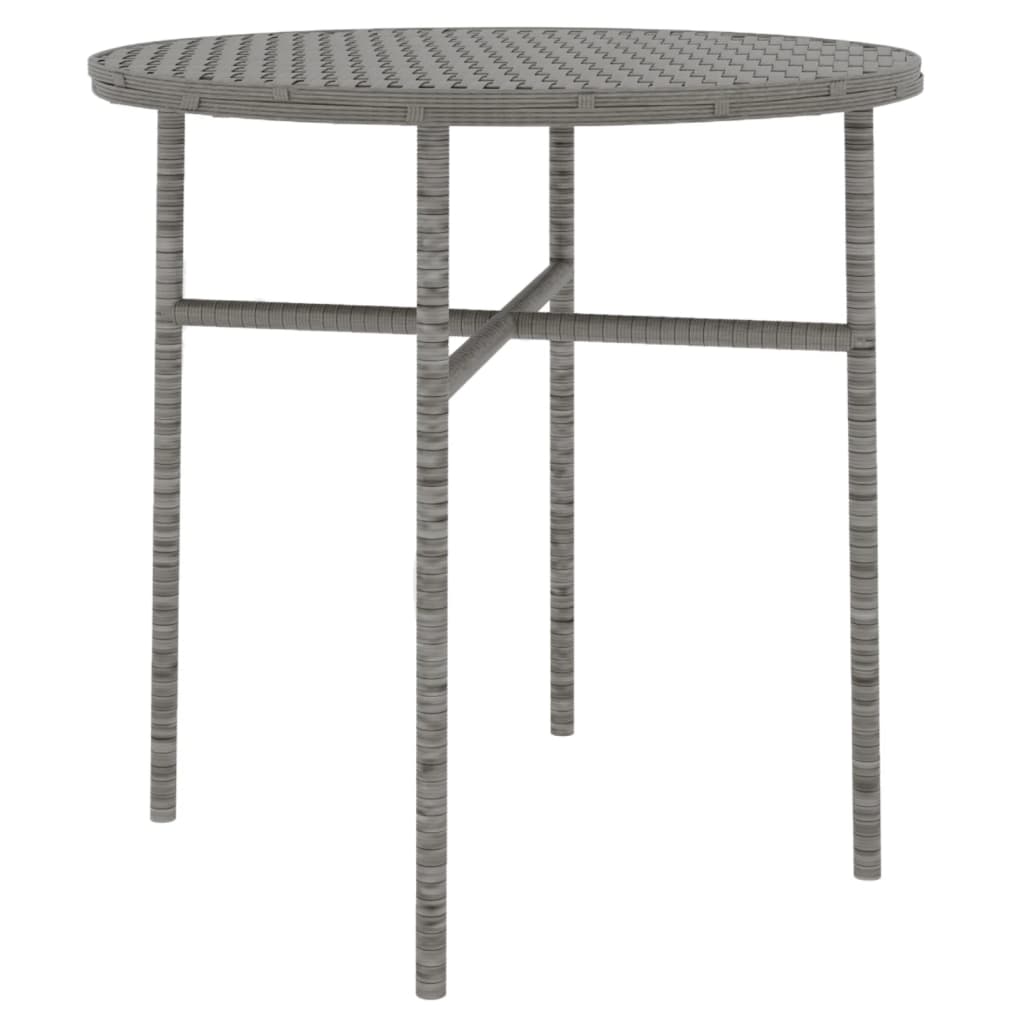Set Mobili da Pranzo per Giardino 3 pz in Polyrattan Grigio 3098029