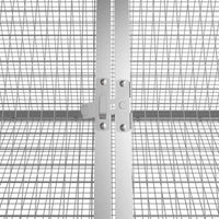 Gabbia per Conigli Antracite 201,5x80,5x71 cm Acciaio Zincato cod mxl 48491