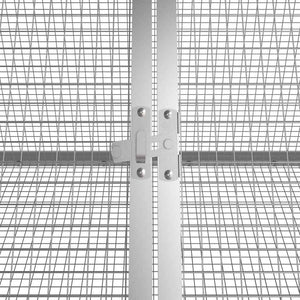 Gabbia per Conigli Antracite 201,5x80,5x71 cm Acciaio Zincato cod mxl 48491