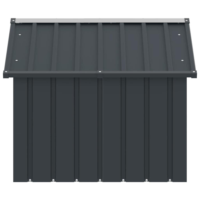 Casetta per Cani Antracite 116,5x103x81,5 cm Acciaio Zincato 171540