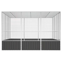 Gabbia Uccelli Antracite 302,5x324,5x211,5 cm Acciaio Zincato 171550