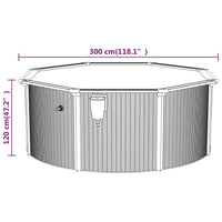 Piscina con Pompa Filtro a Sabbia 300x120 cm 3098045