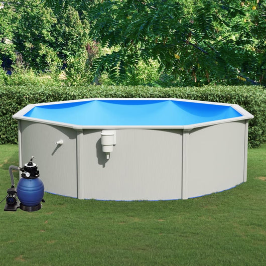 Piscina con Pompa Filtro a Sabbia 460x120 cm 3098047
