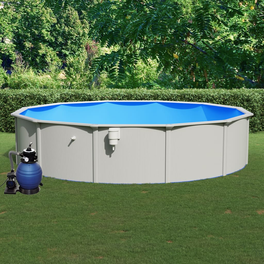 Piscina con Pompa Filtro a Sabbia 550x120 cm 3098048