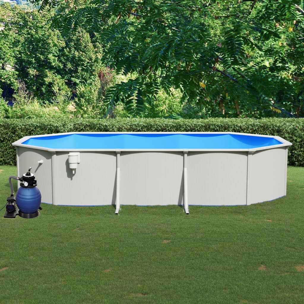 Piscina con Pompa Filtro a Sabbia 610x360x120 cm 3098050