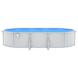 Piscina con Pompa Filtro a Sabbia e Scaletta 610x360x120 cm 3098056