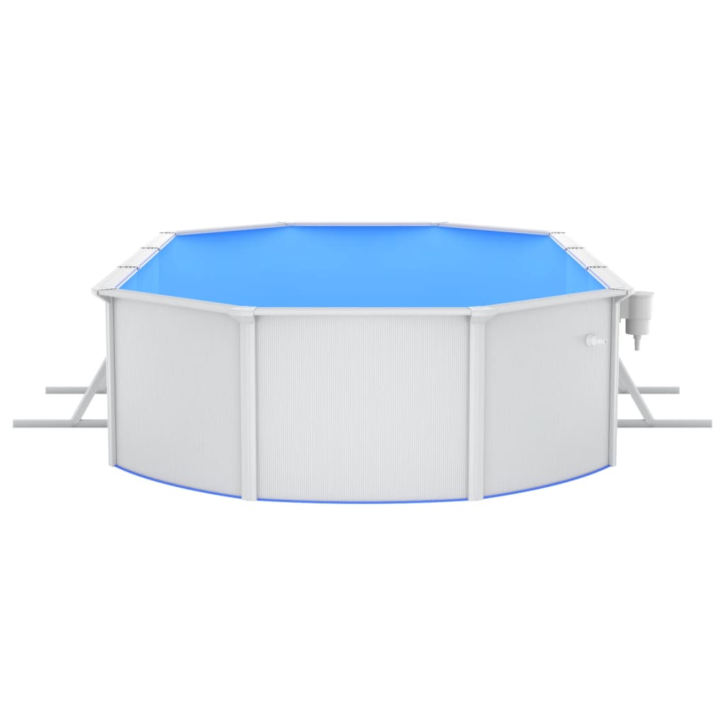 Piscina con Pompa Filtro a Sabbia e Scaletta 610x360x120 cm 3098056