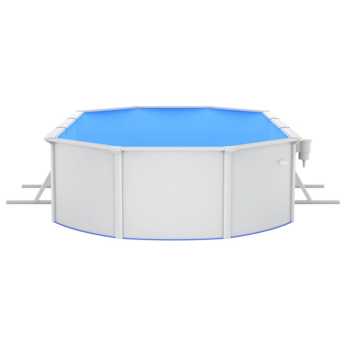 Piscina con Pompa Filtro a Sabbia e Scaletta 610x360x120 cm 3098056