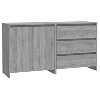 Credenze 2 pz Grigio Sonoma in Legno Multistrato 3098063
