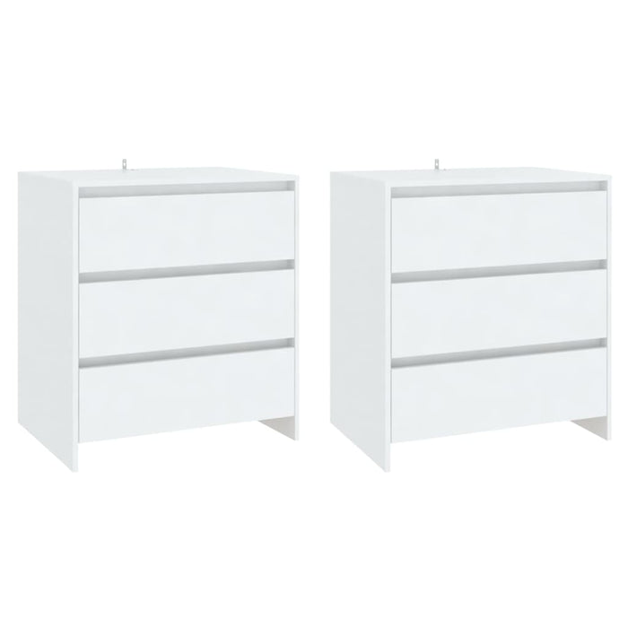 Credenze 3 pz Bianche in Legno Multistrato 3098065