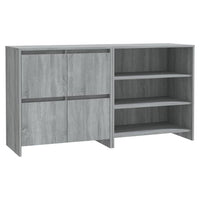 Credenze 2 pz Grigio Sonoma in Legno Multistrato 3098087