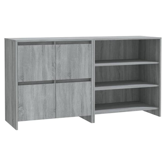Credenze 2 pz Grigio Sonoma in Legno Multistrato 3098087
