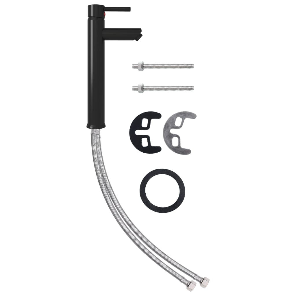 Lavandino con Rubinetto e Piletta a Pressione Vetro Temperato cod mxl 38735