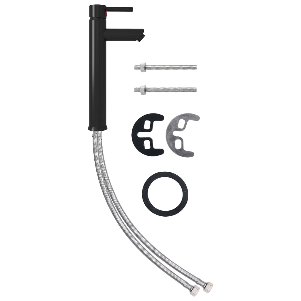 Lavabo bagno diametro 42 cm con rubinetto e piletta a pulsante in vetro temperato 02_0002845