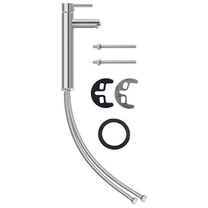 Lavandino con Rubinetto e Piletta in Vetro Temperato Satinato cod mxl 54141