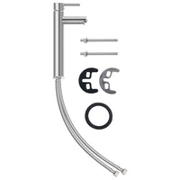 Lavandino-Lavabo con Rubinetto e Piletta in Vetro Temperato Satinato