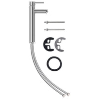 Lavandino con Rubinetto e Piletta in Vetro Temperato Marrone cod mxl 54136