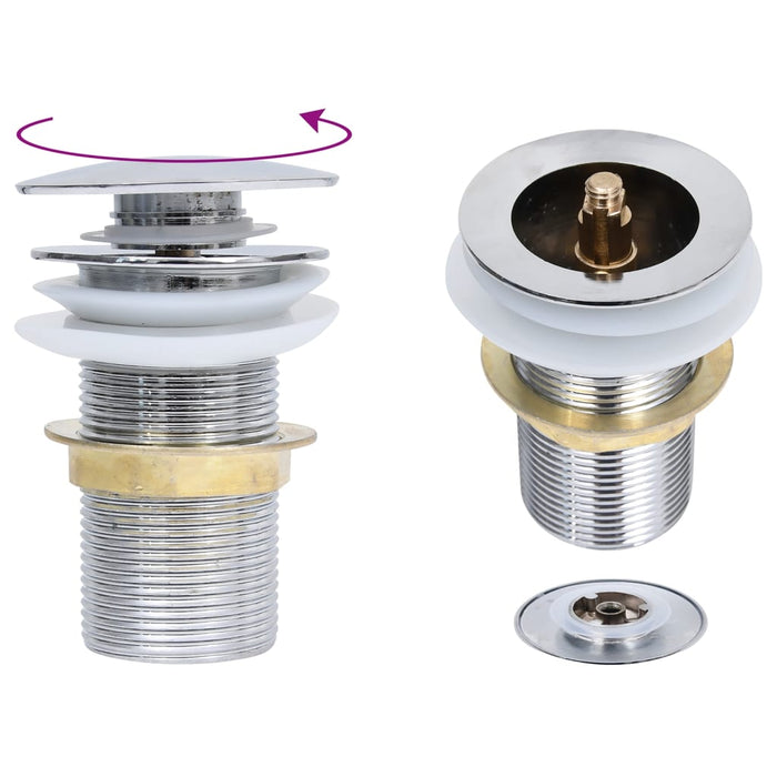 Lavandino con Rubinetto e Piletta in Vetro Temperato Marrone cod mxl 54136