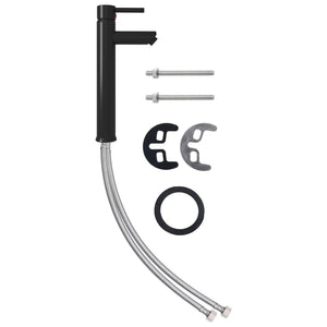 Lavandino con Rubinetto e Piletta in Vetro Temperato Marrone cod mxl 45419