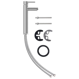 Lavandino Rubinetto e Piletta a Pressione-Lavabo-Lavello Vetro Temperato Oro 269184