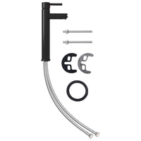 Lavandino Rubinetto e Piletta a Pressione-Lavabo-Lavello Vetro Temperato Oro 915877