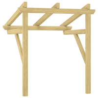 Pensilina per Porta 100x100x100 cm Pino Massello Impregnato cod mxl 15027