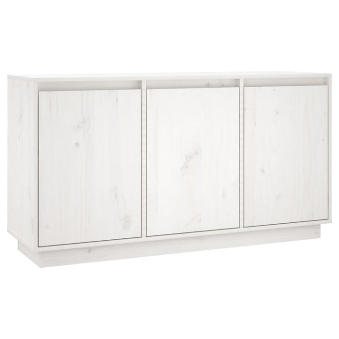 Credenza-Buffet-Armadio da cucina Bianca 111x34x60 cm in Legno Massello di Pino