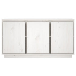 Credenza-Buffet-Armadio da cucina Bianca 111x34x60 cm in Legno Massello di Pino