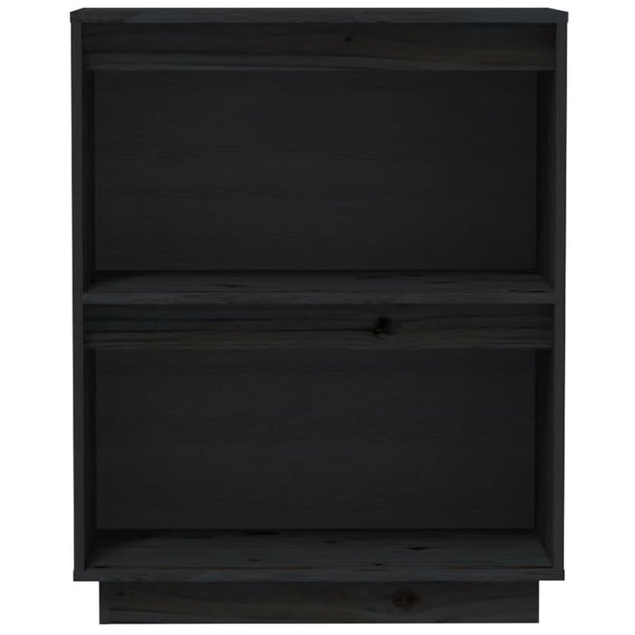 Mobile Consolle Nero 60x34x75 cm in Legno Massello di Pino 813823