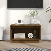 Mobile Porta TV-Mobile per TV-Credenza TV Ambrato 60x35x35 cm in Legno Massello di Pino