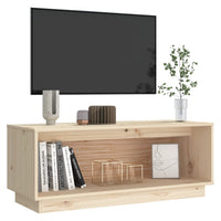 Mobile Porta TV 90x35x35 cm in Legno Massello di Pino 813829