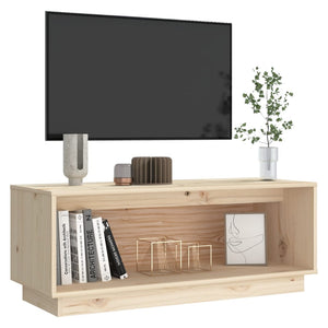 Mobile Porta TV 90x35x35 cm in Legno Massello di Pino 813829
