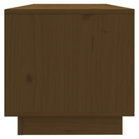 Mobile Porta TV Ambrato 90x35x35 cm in Legno Massello di Pino 813832