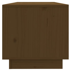 Mobile Porta TV Ambrato 90x35x35 cm in Legno Massello di Pino 813832